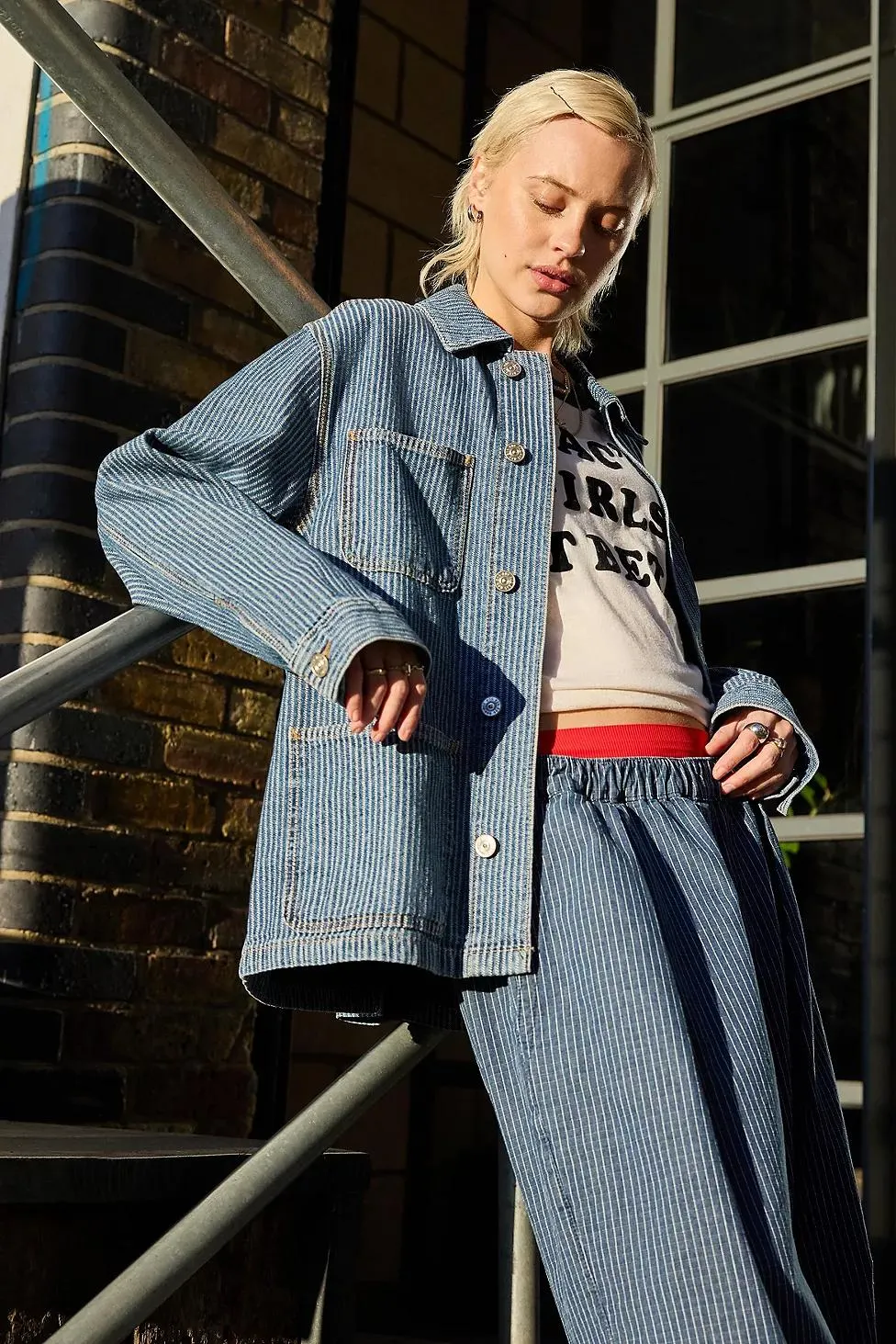 Giacca da Pittore BDG Nola a Righe