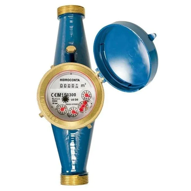 Contatore dell'acqua con quadrante asciutto a getto singolo da 15 mm / certificato MID
