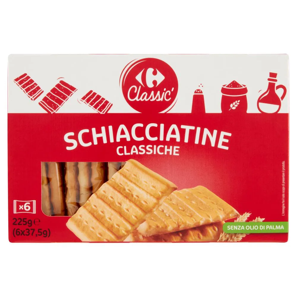 Carrefour Classic Schiacciatine Classiche 6 x 37,5 g