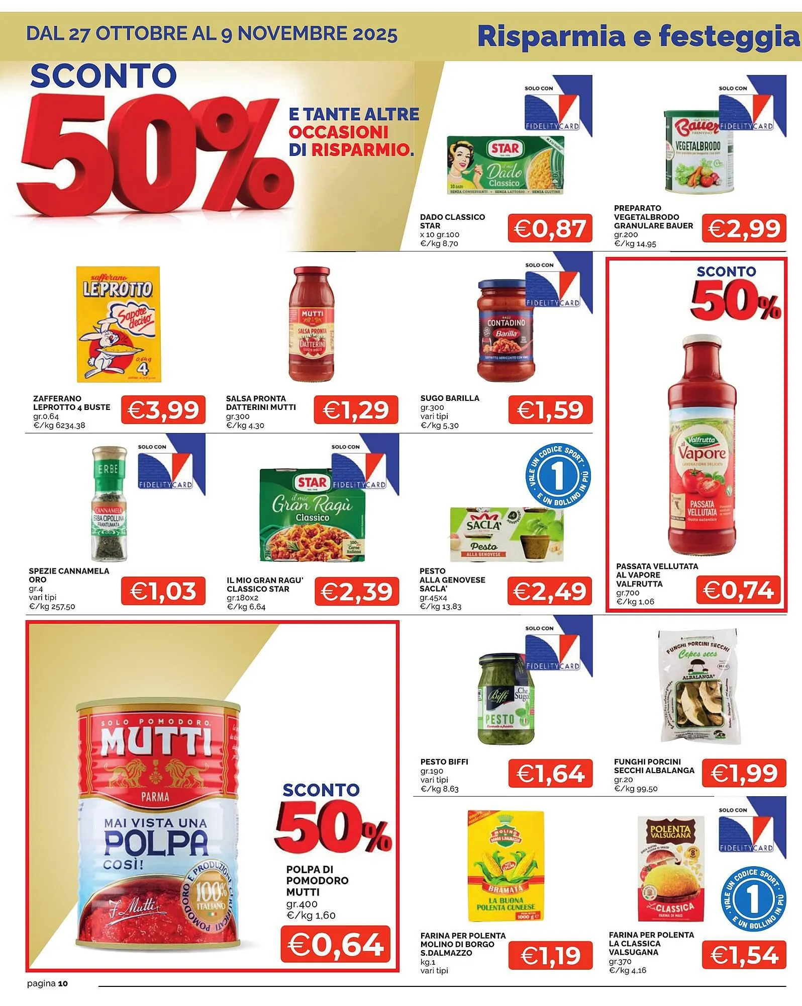 Volantino Mercatò Extra da 27 ottobre a 9 novembre di 2025 - Pagina del volantino 10