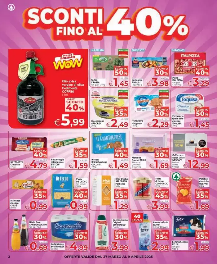 Sconti fino al 40% da 27 marzo a 9 aprile di 2025 - Pagina del volantino 2