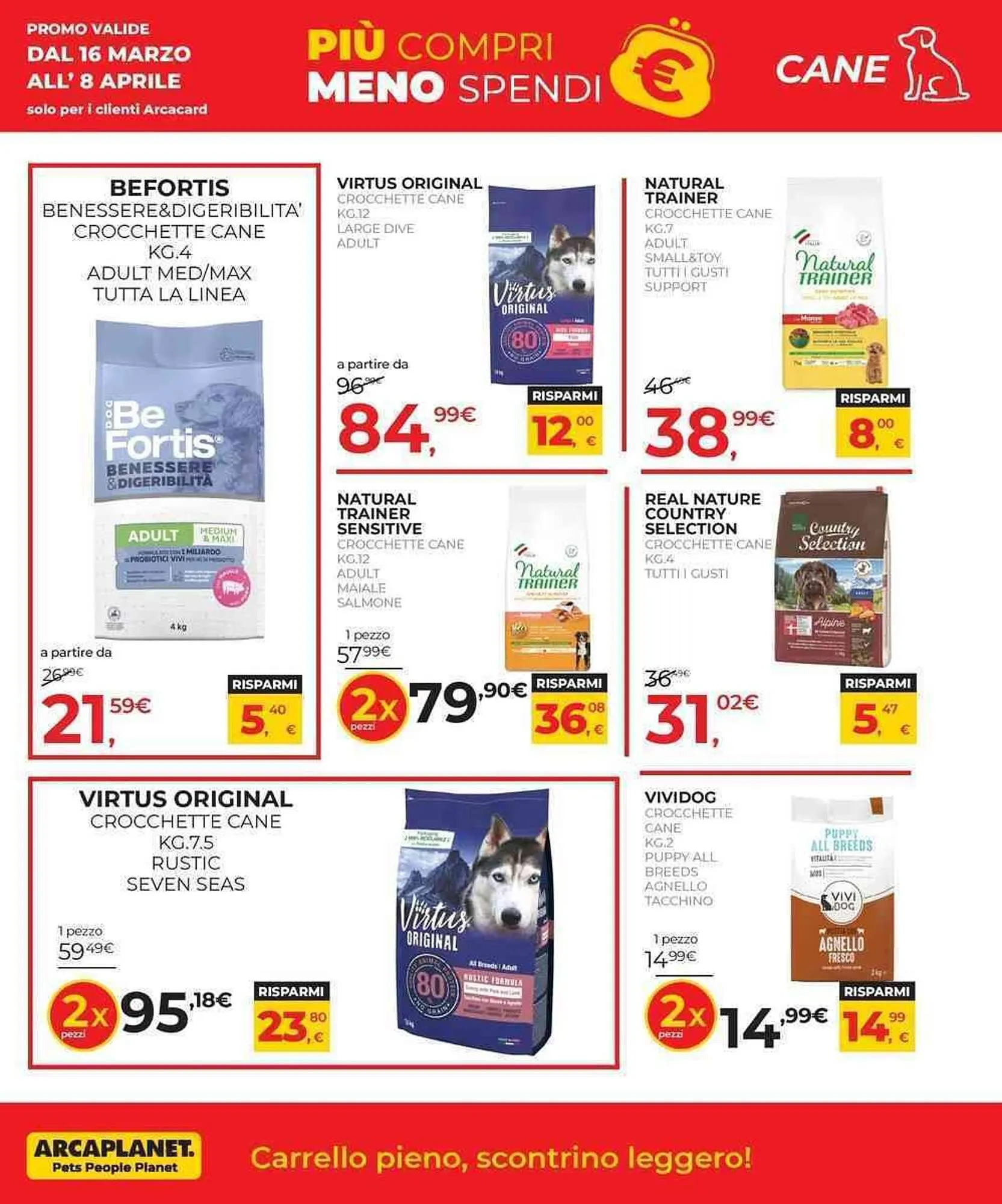Volantino Arcaplanet da 16 marzo a 8 aprile di 2026 - Pagina del volantino 9