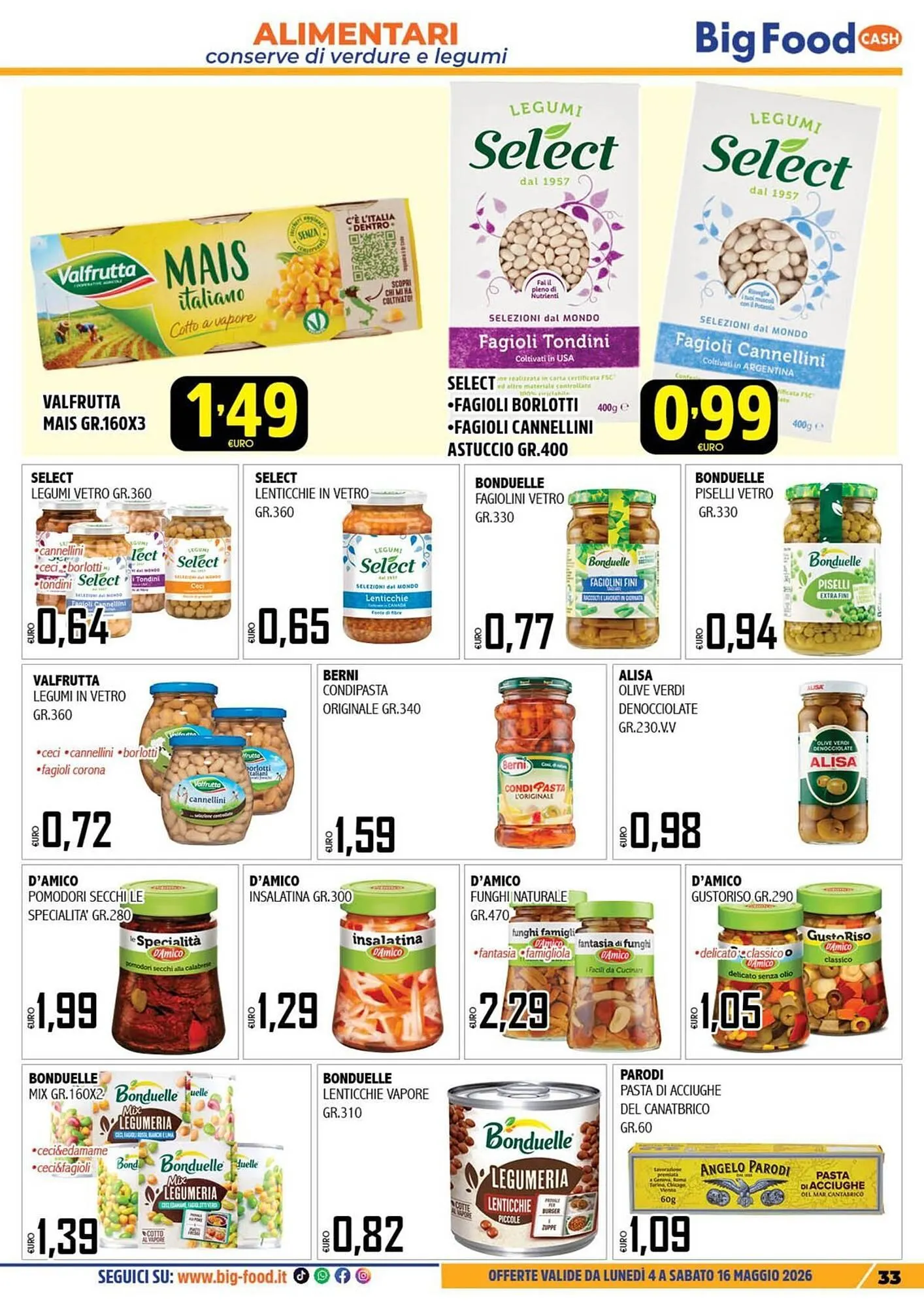 Volantino Big Food da 4 maggio a 16 maggio di 2026 - Pagina del volantino 33
