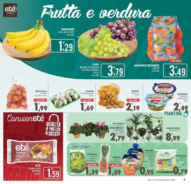 Sono arrivati i nostri prodotti conveniete da 17 settembre a 26 settembre di 2024 - Pagina del volantino 4