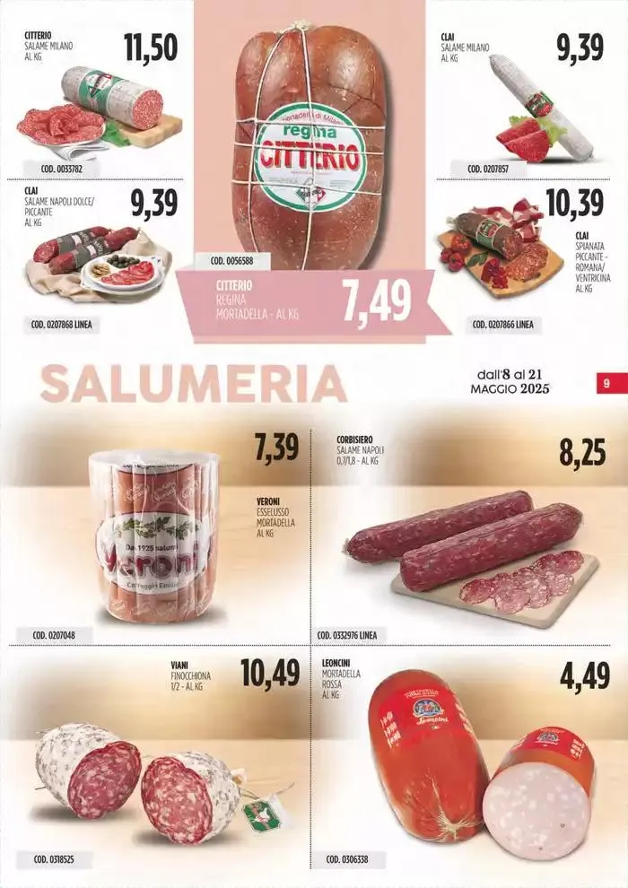 Offerte Carico Cash & Carry da 8 maggio a 21 maggio di 2025 - Pagina del volantino 9