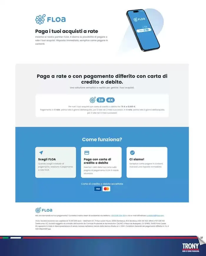 Tasso Zero da Trony! da 20 marzo a 2 aprile di 2025 - Pagina del volantino 37