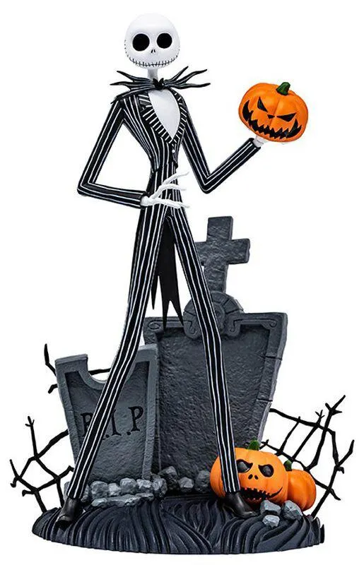SFC Super Figure Collection - Jack Skellington | Statuetta | nero/bianco | Nightmare Before Christmas