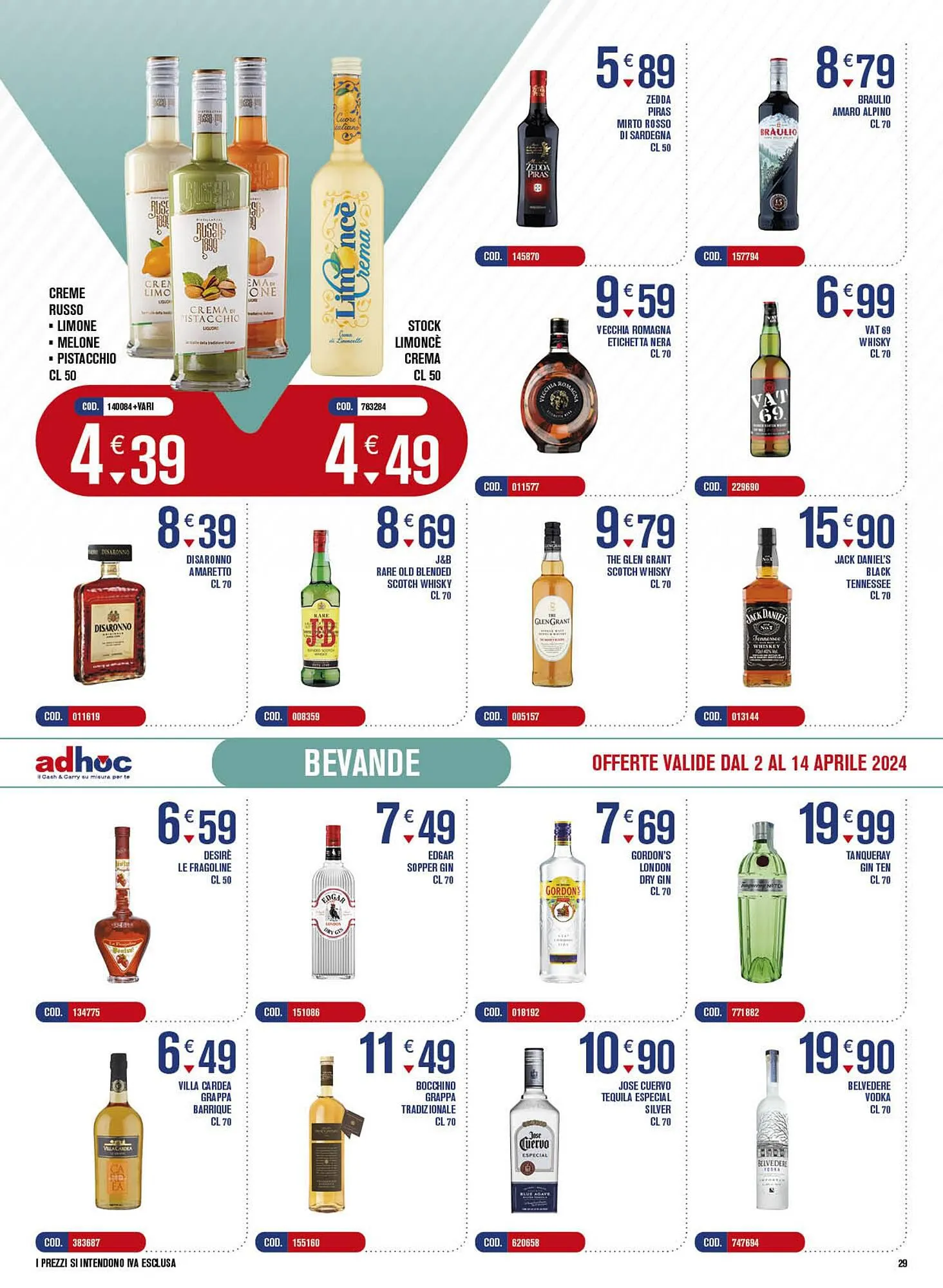 Volantino Adhoc da 2 aprile a 14 aprile di 2024 - Pagina del volantino 29