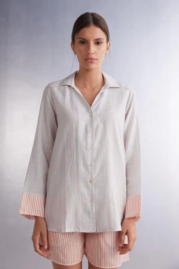 Camicia in Tela di Cotone Neverending Summer