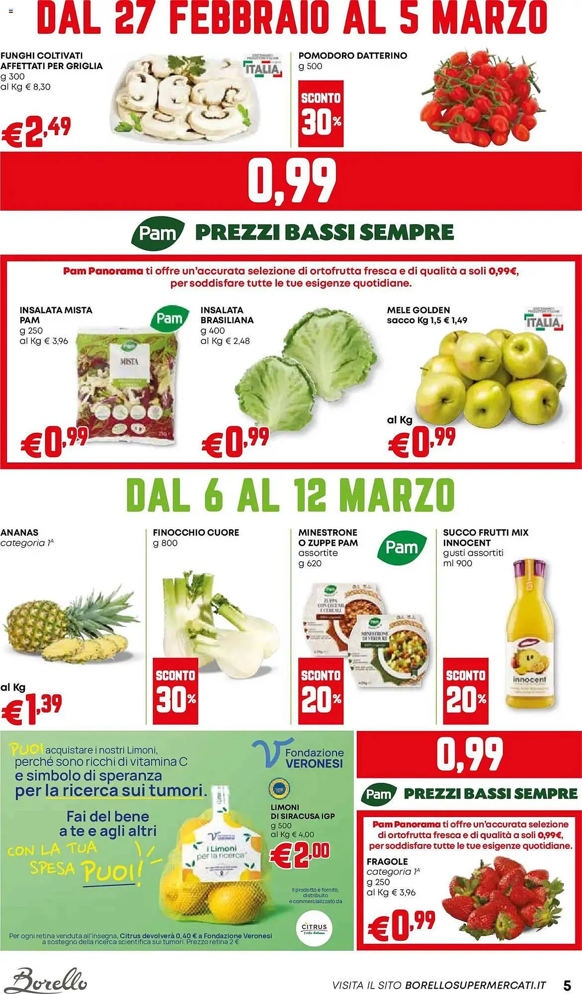 Volantino Borello Supermercati da 27 febbraio a 12 marzo di 2025 - Pagina del volantino 5
