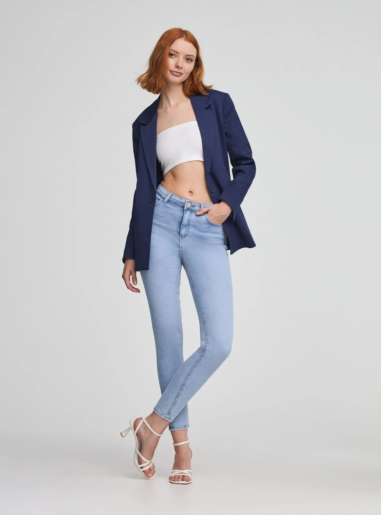 Jeans skinny Blu denim chiaro