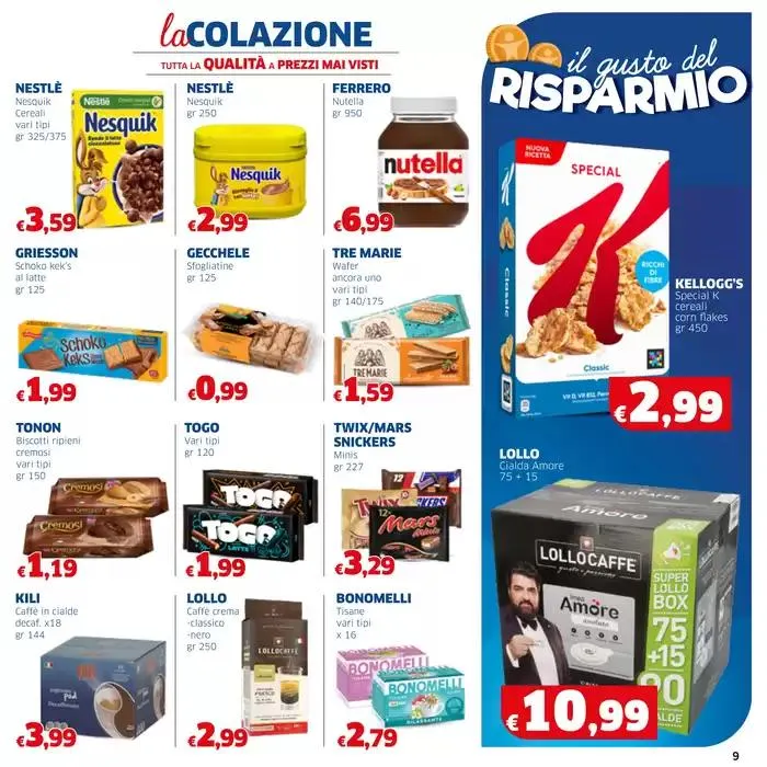 Il gusto del risparmio da 8 maggio a 21 maggio di 2025 - Pagina del volantino 9