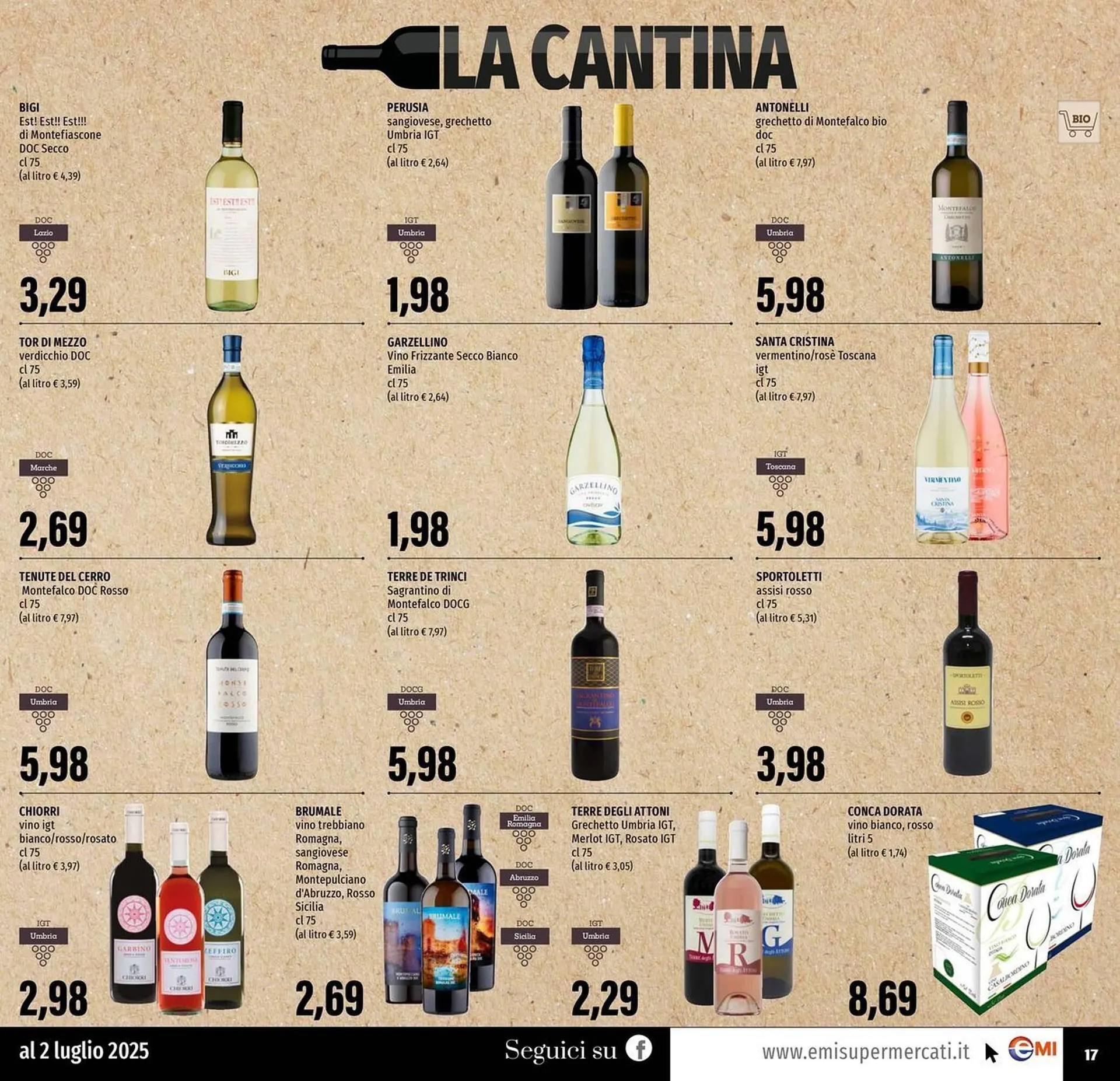 Volantino Emi Supermercati da 19 giugno a 2 luglio di 2025 - Pagina del volantino 17