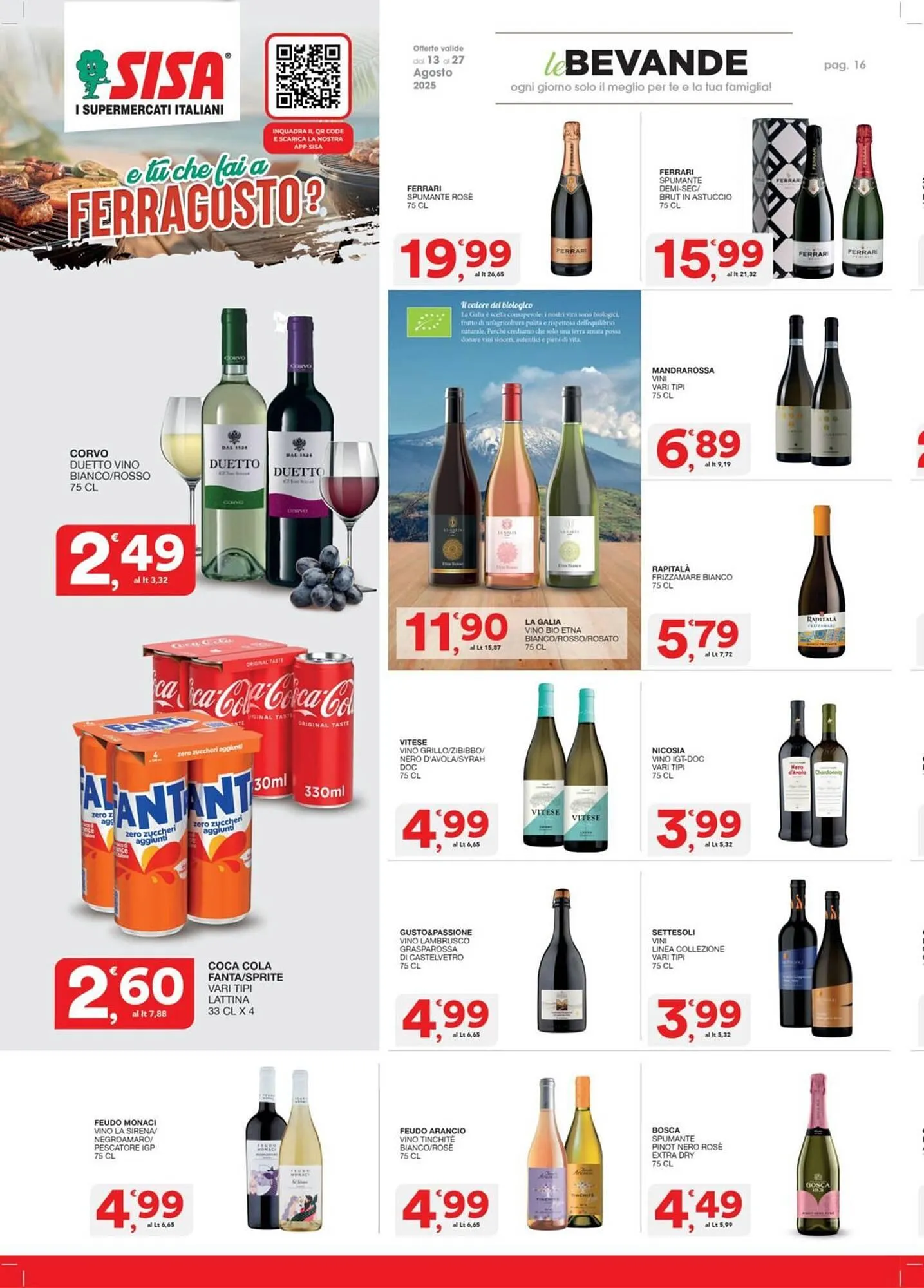 Volantino Sisa da 13 agosto a 27 agosto di 2025 - Pagina del volantino 16