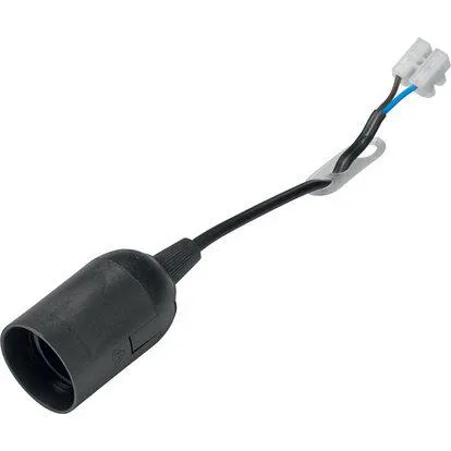 Portalampada E27 nero