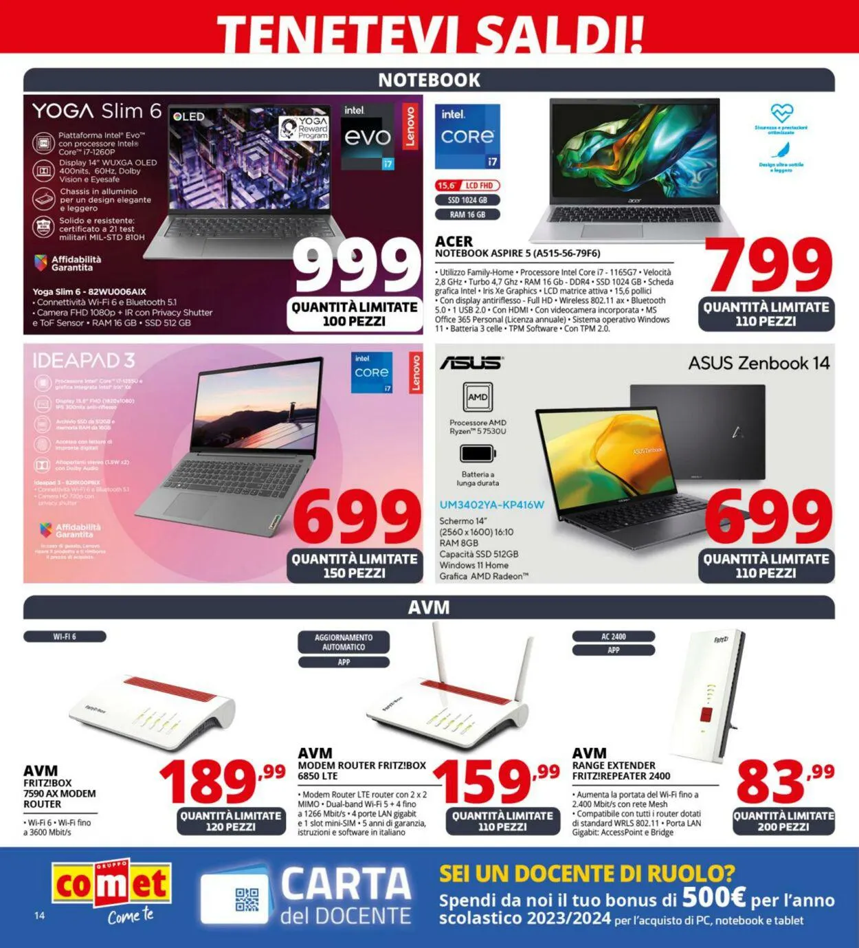 Comet Volantino attuale da 4 gennaio a 17 gennaio di 2024 - Pagina del volantino 14