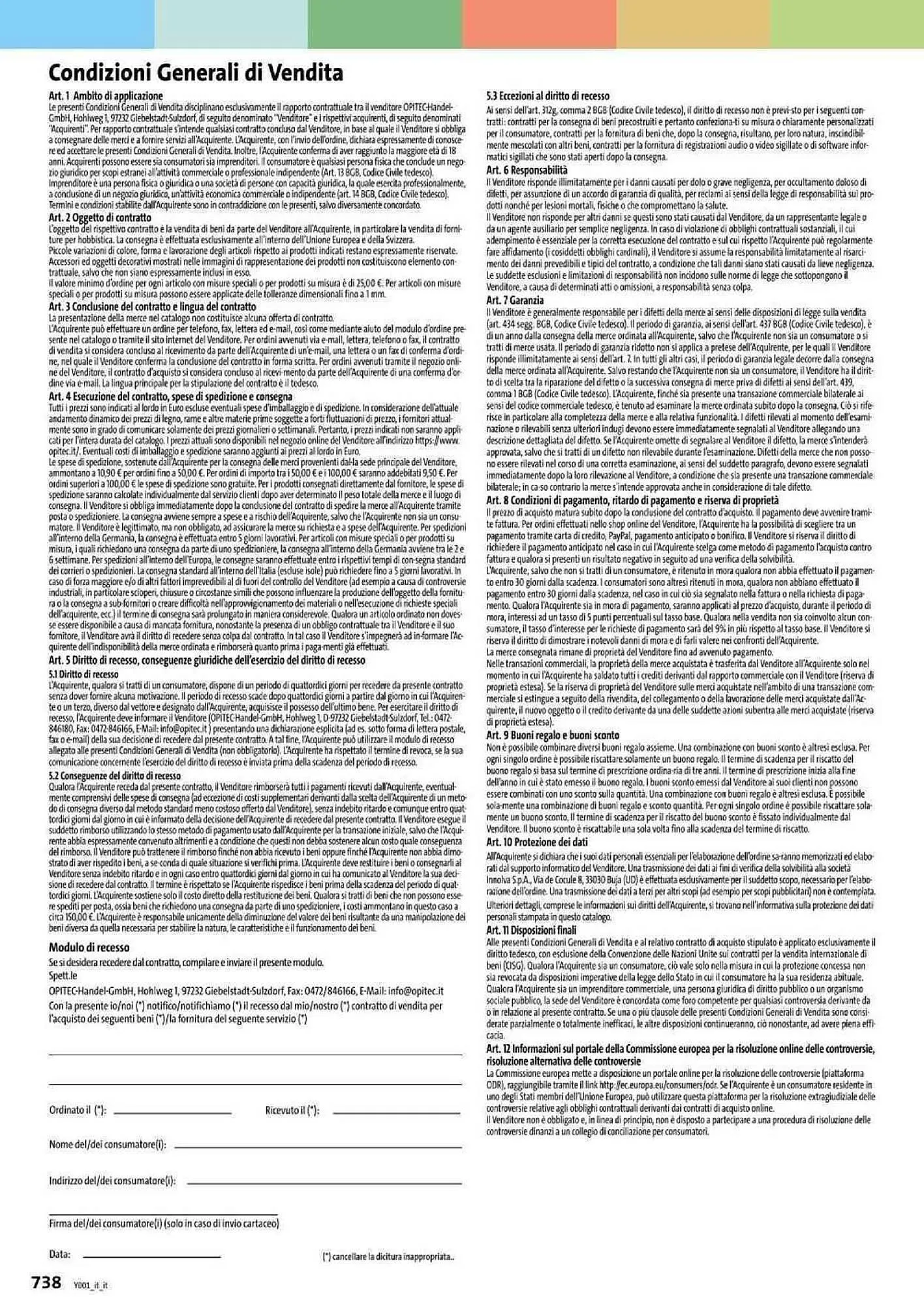 Volantino Opitec da 6 gennaio a 31 agosto di 2024 - Pagina del volantino 738