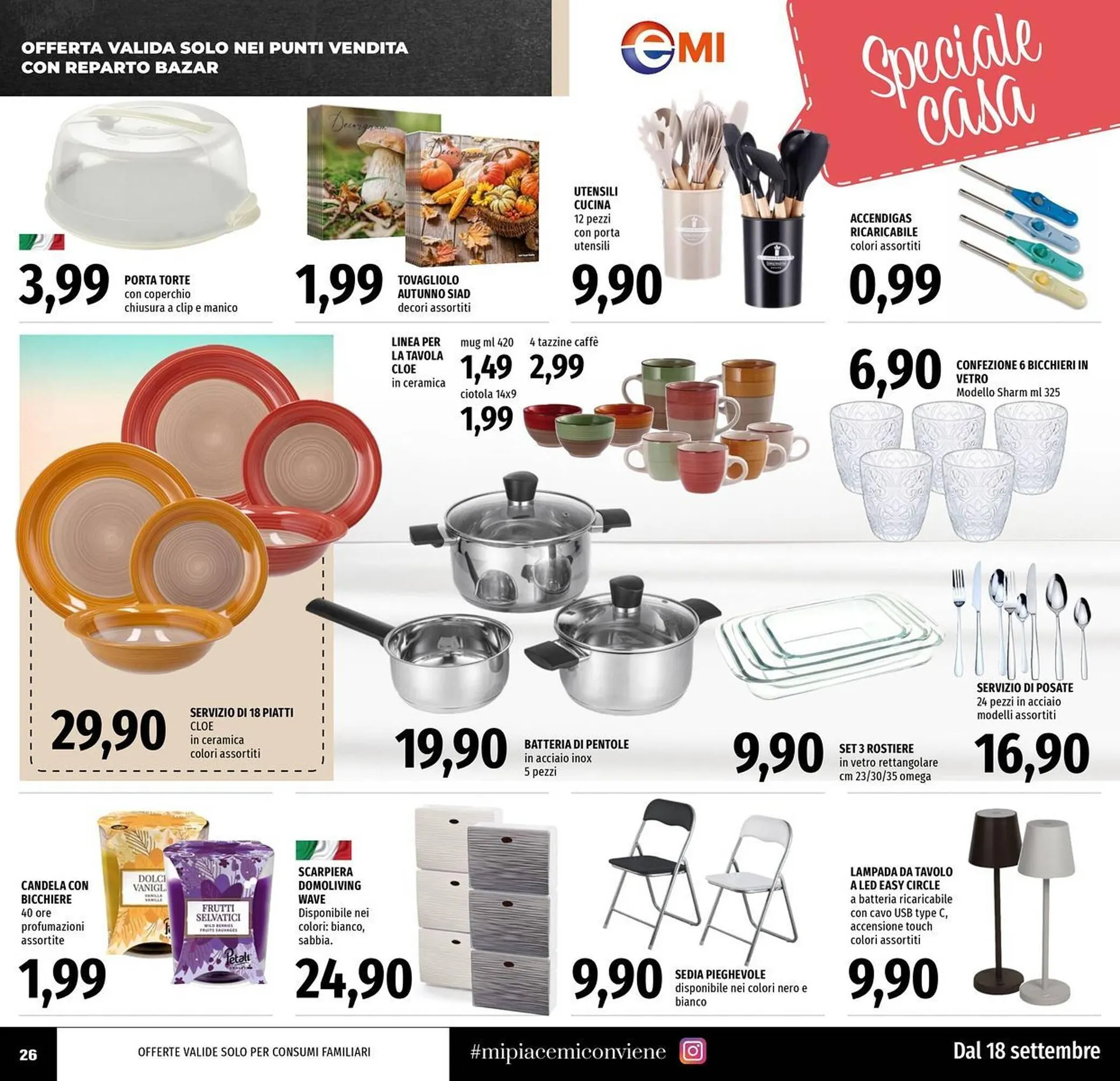 Volantino Emi Supermercati da 18 settembre a 1 ottobre di 2025 - Pagina del volantino 26