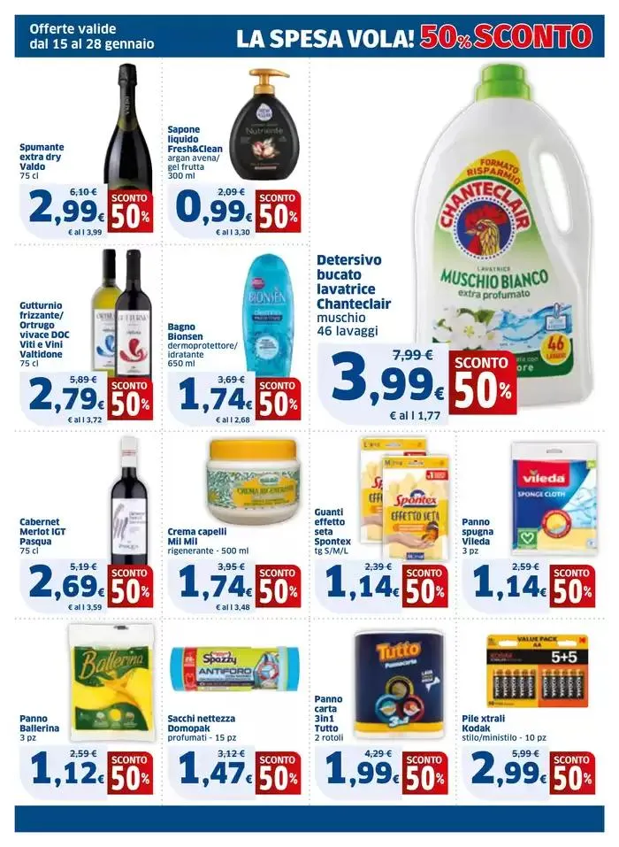 La spesa vola! 50% di sconto da 15 gennaio a 28 gennaio di 2025 - Pagina del volantino 3