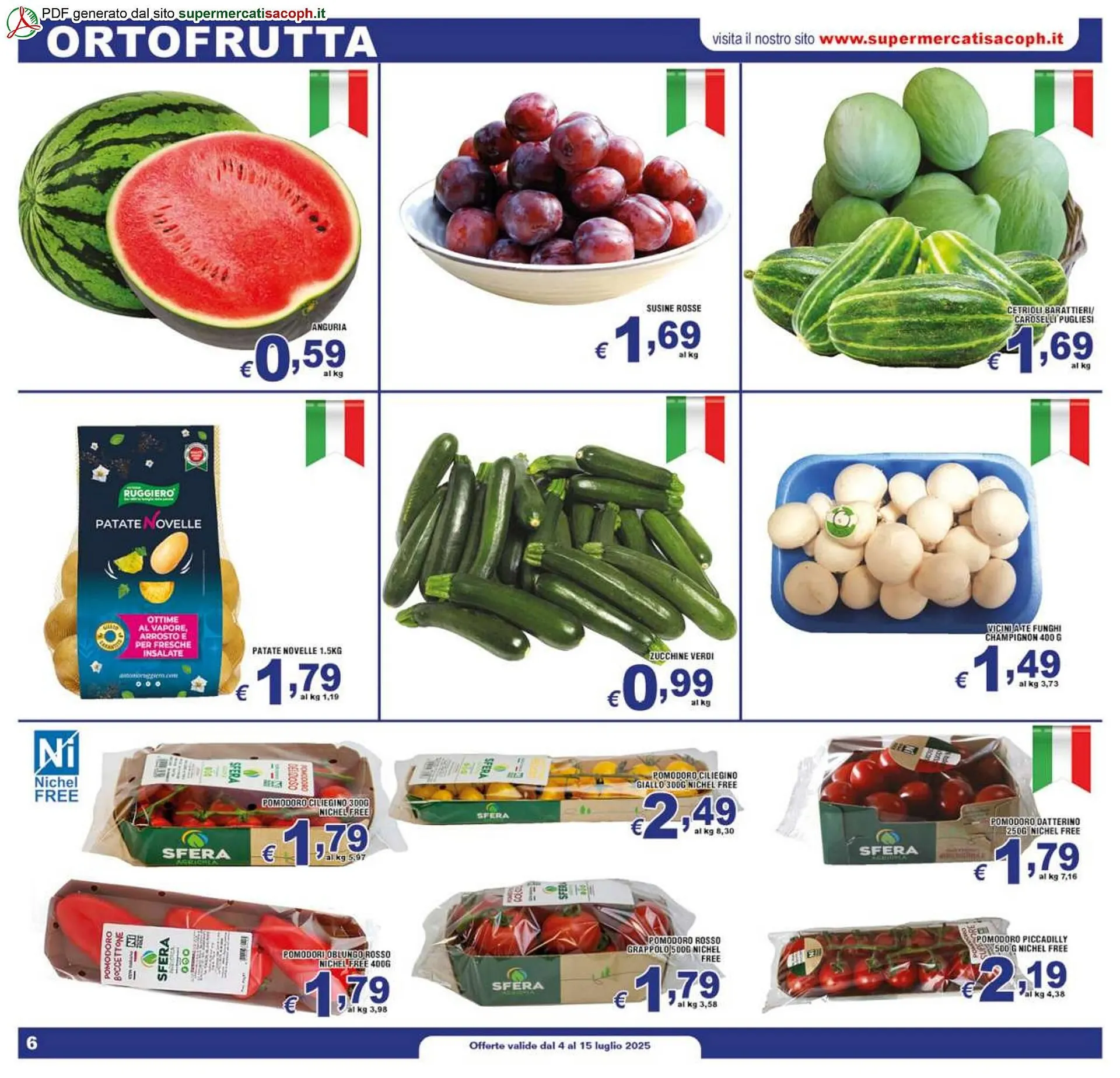 Volantino Sacoph da 4 luglio a 15 luglio di 2025 - Pagina del volantino 6