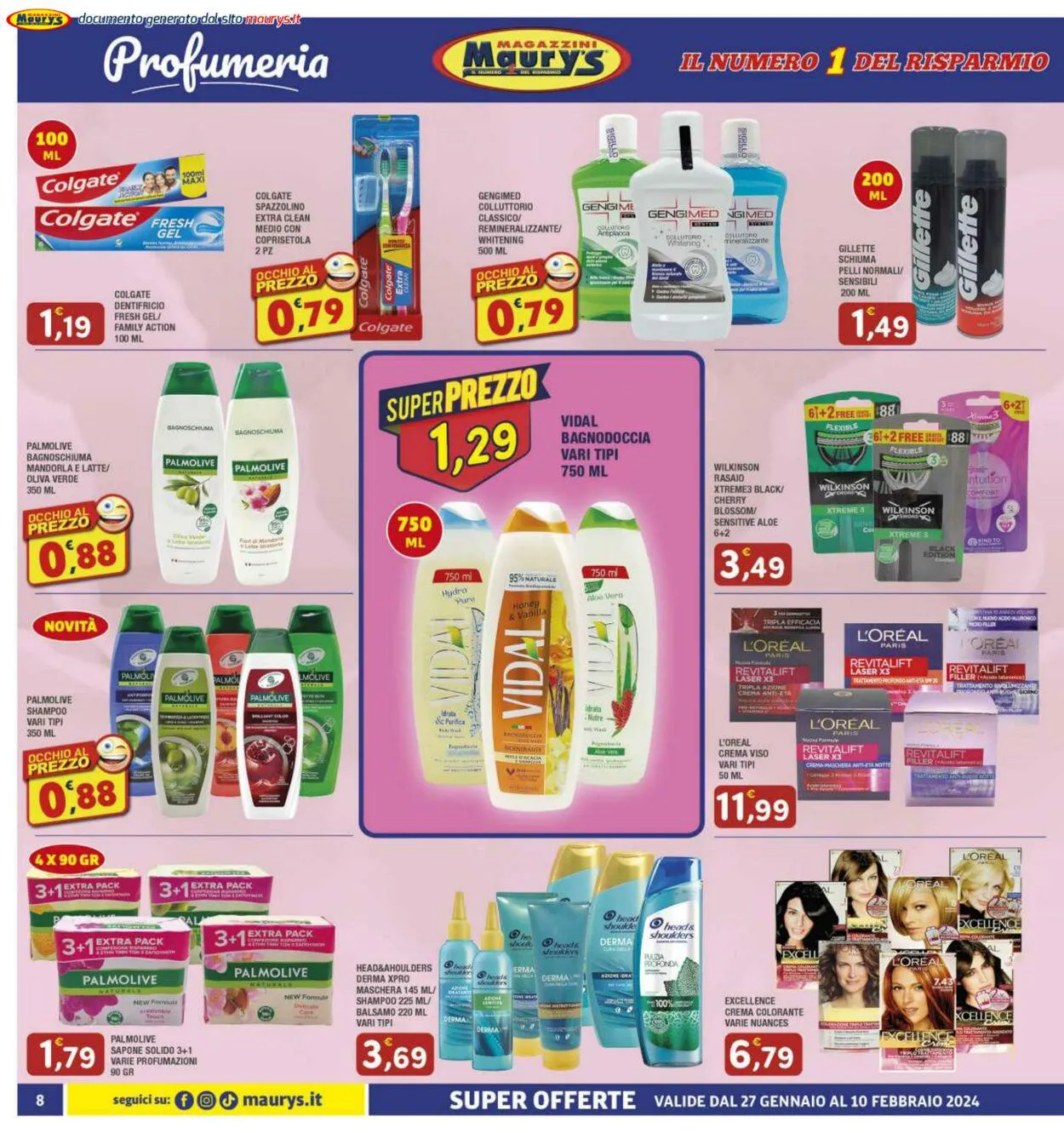 Maury's Volantino attuale da 27 gennaio a 10 febbraio di 2024 - Pagina del volantino 8