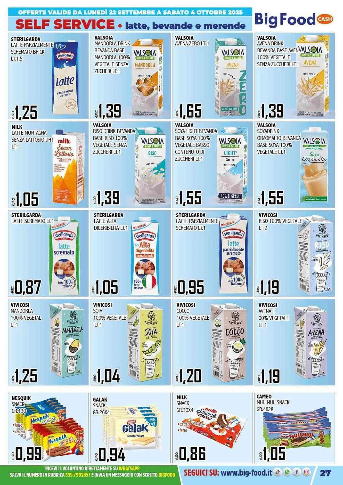 Volantino Big Food da 22 settembre a 4 ottobre di 2025 - Pagina del volantino 27