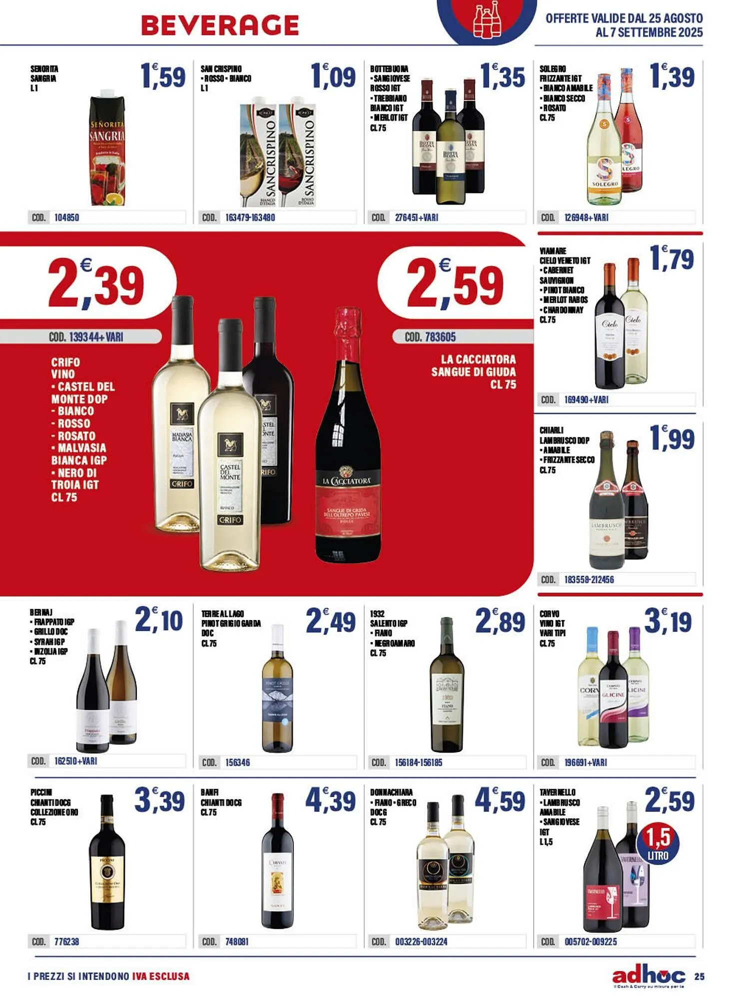 Volantino Adhoc da 25 agosto a 7 settembre di 2025 - Pagina del volantino 25