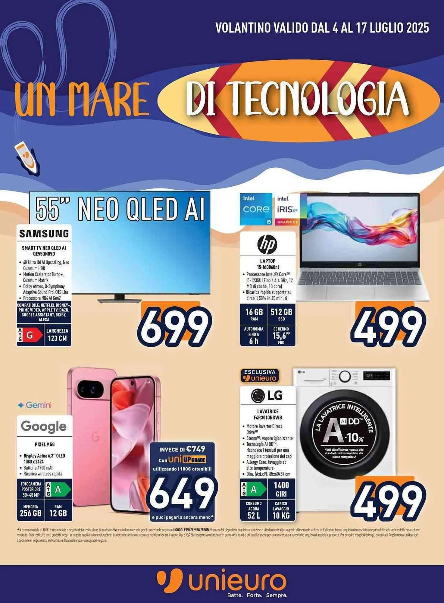 Volantino Unieuro da 4 luglio a 17 luglio di 2025 - Pagina del volantino 1