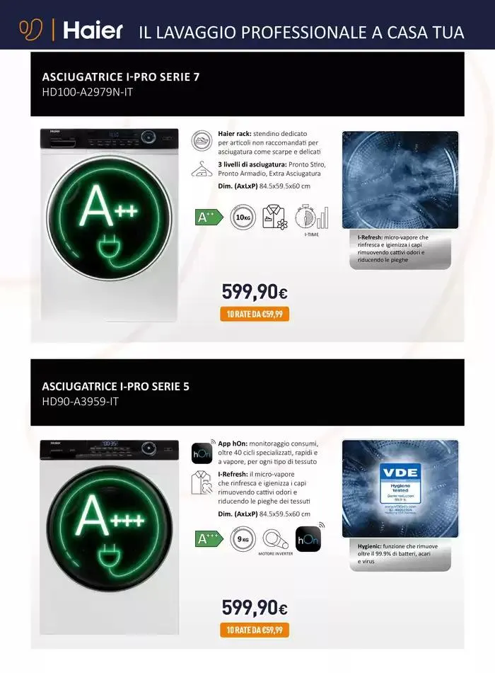 Speciale Haier da Unieuro! da 21 febbraio a 2 marzo di 2025 - Pagina del volantino 10