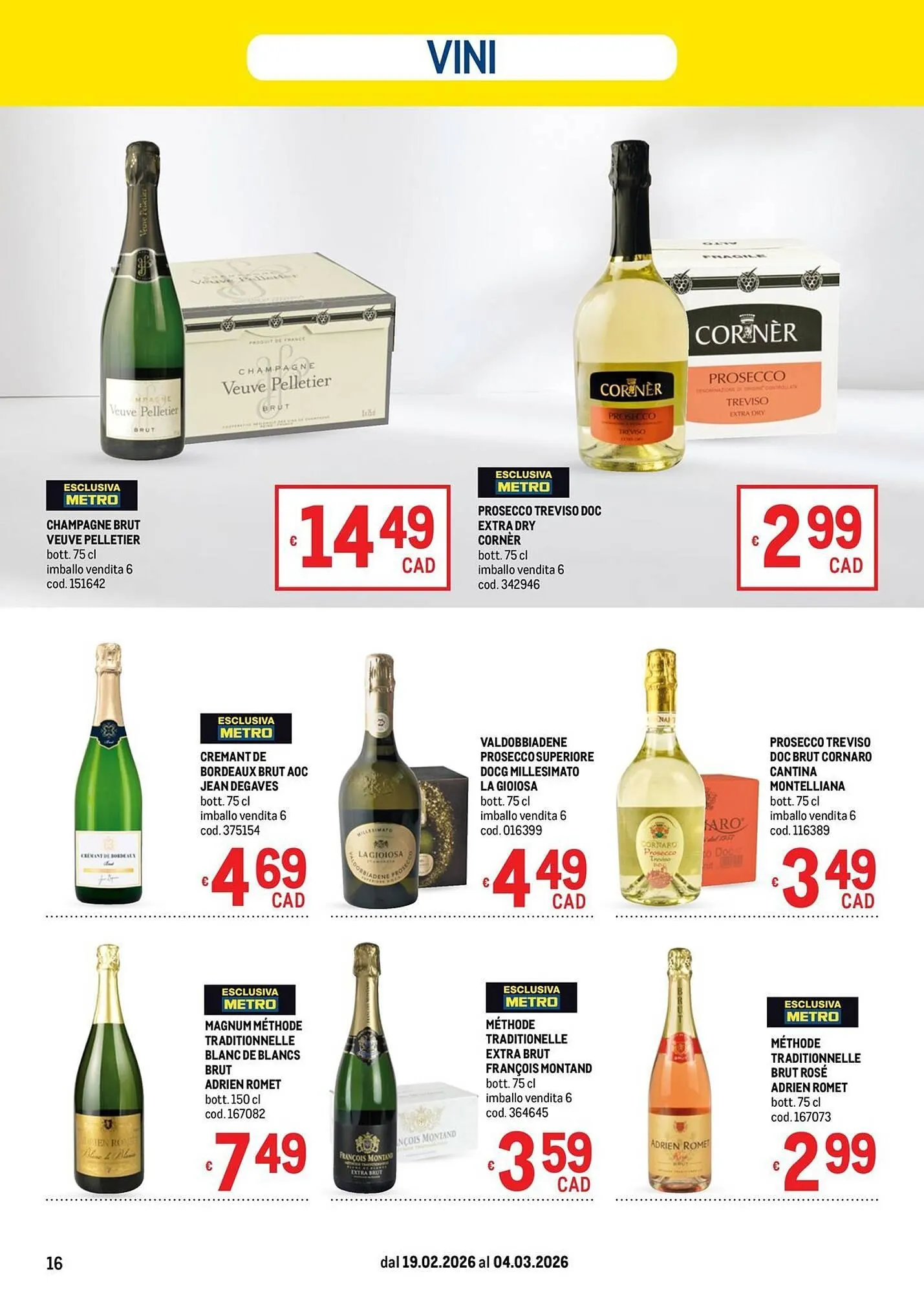 Volantino Metro da 19 febbraio a 4 marzo di 2026 - Pagina del volantino 16