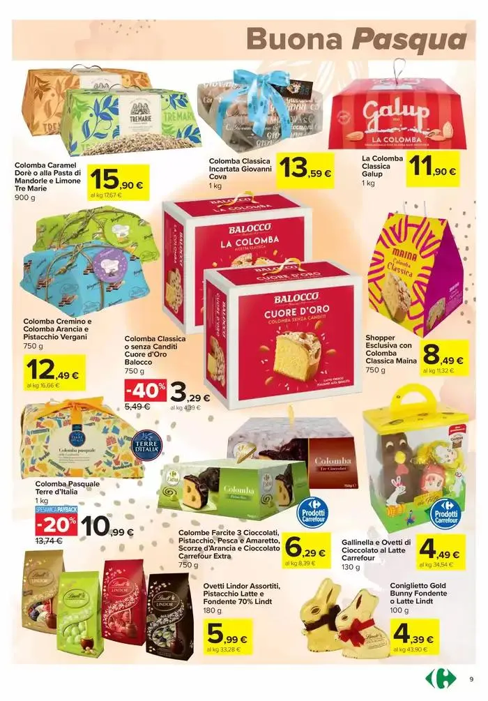 Sconti di pasqua da 3 aprile a 21 aprile di 2025 - Pagina del volantino 9