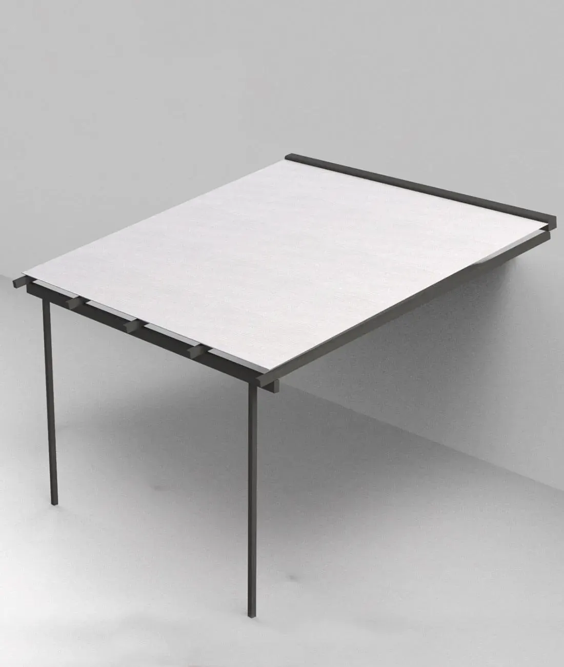 Telo scorrevole per Meridienne addossata senza copertura