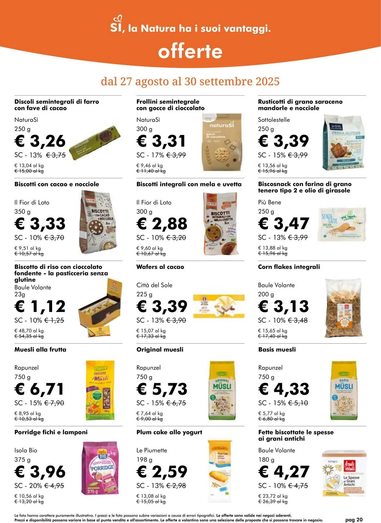 Natura Sì Volantino attuale da 25 settembre a 9 ottobre di 2025 - Pagina del volantino 20