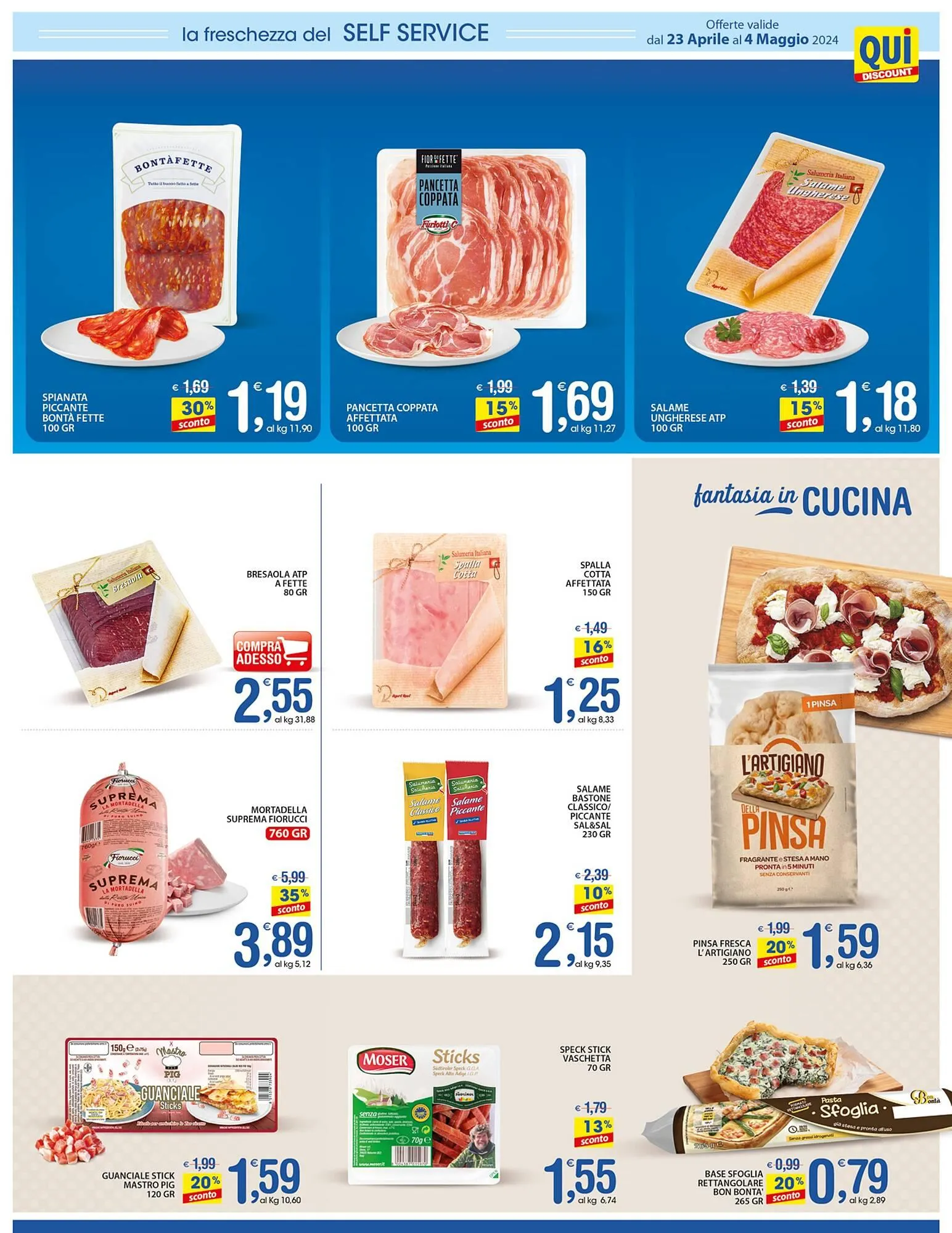 Volantino Qui Discount da 23 aprile a 4 maggio di 2024 - Pagina del volantino 3