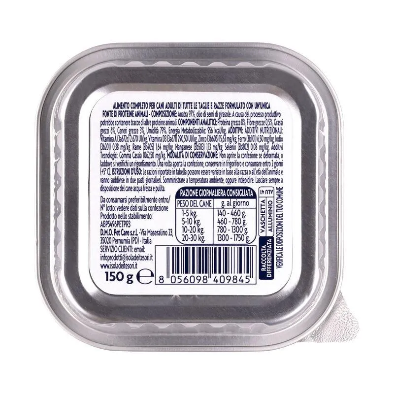 Monopro Dog All Breeds Paté Anatra 150gr