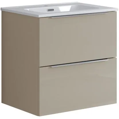 Mobile Bali 60 cm con 2 cassetti laccato lucido visone