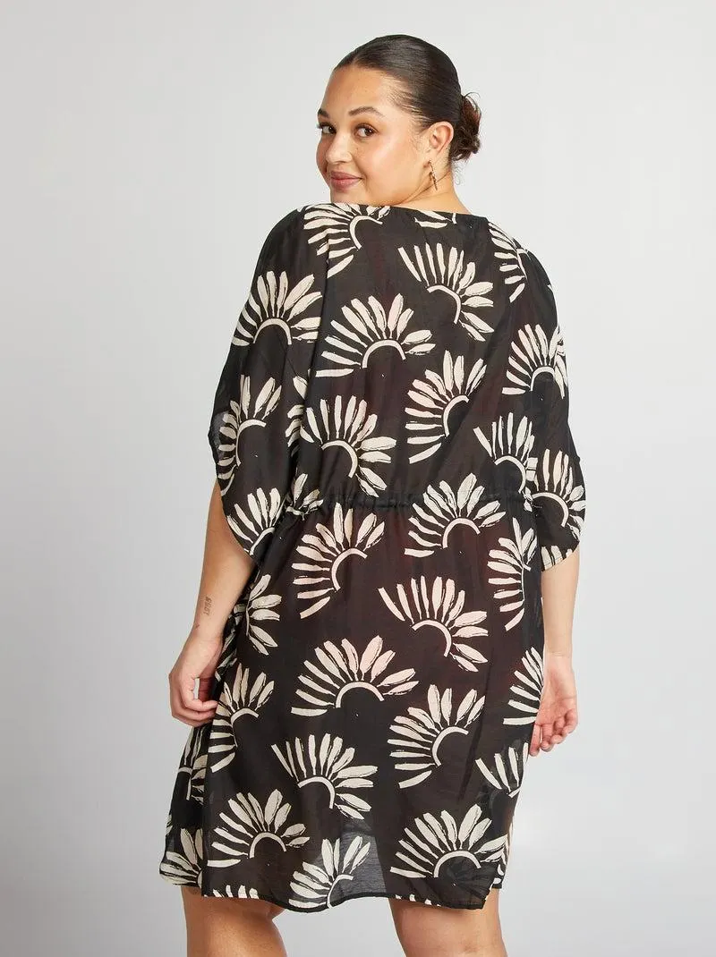 Copricostume stampato - NERO