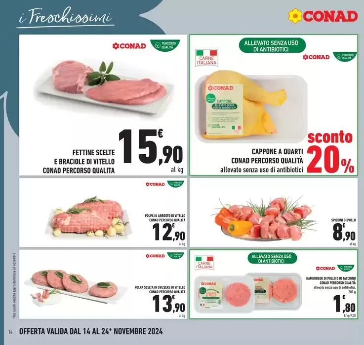 Prezzi a pezzi da 14 novembre a 24 novembre di 2024 - Pagina del volantino 14