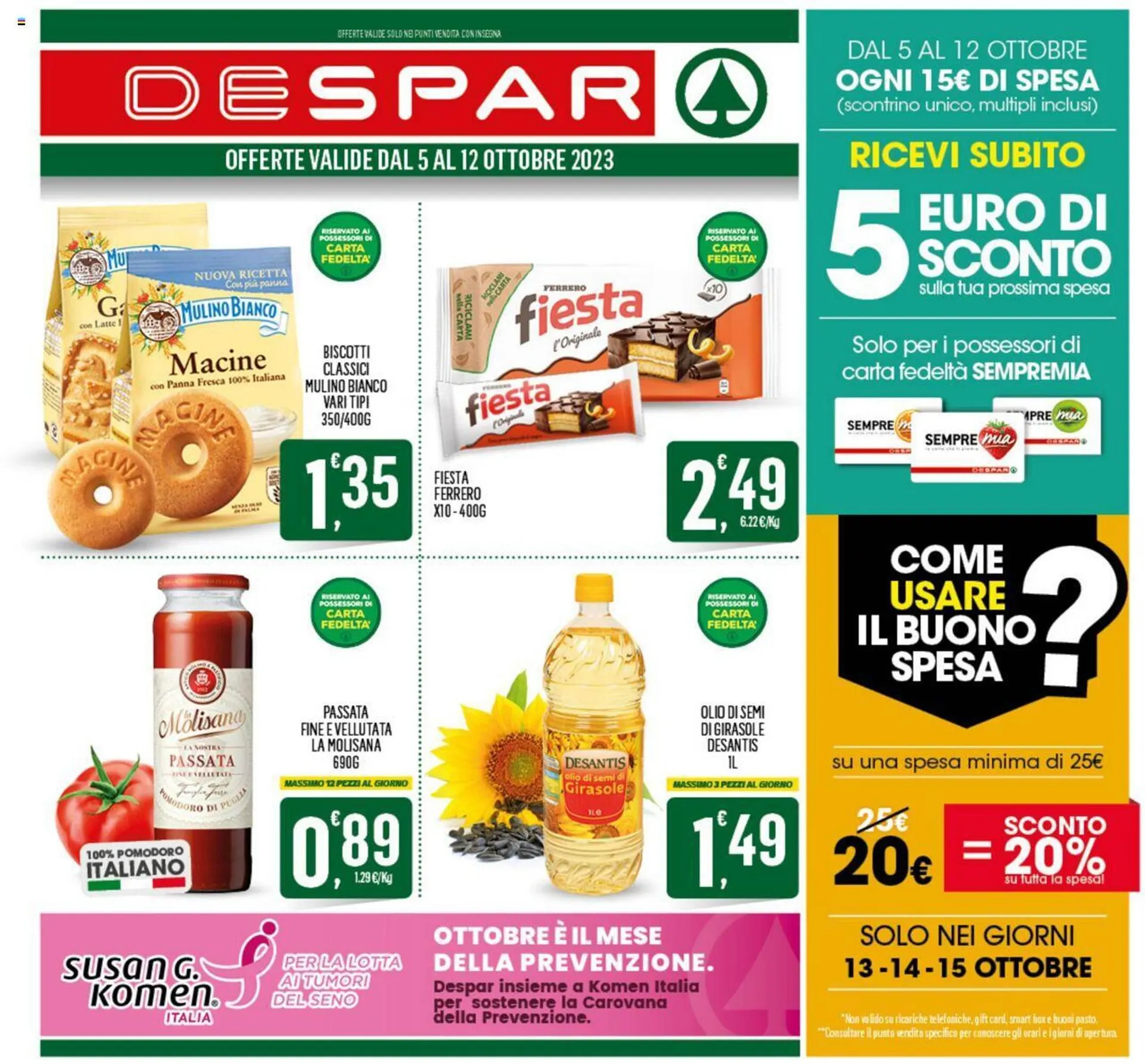 Volantino Despar da 5 ottobre a 12 ottobre di 2023 - Pagina del volantino 1