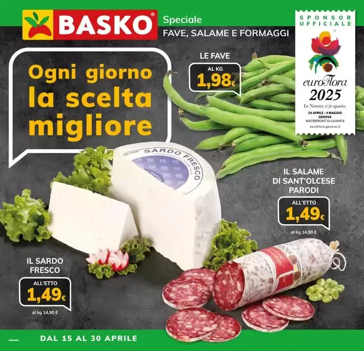 Speciale Fave, Salame e Formaggi da 15 aprile a 30 aprile di 2025 - Pagina del volantino 1