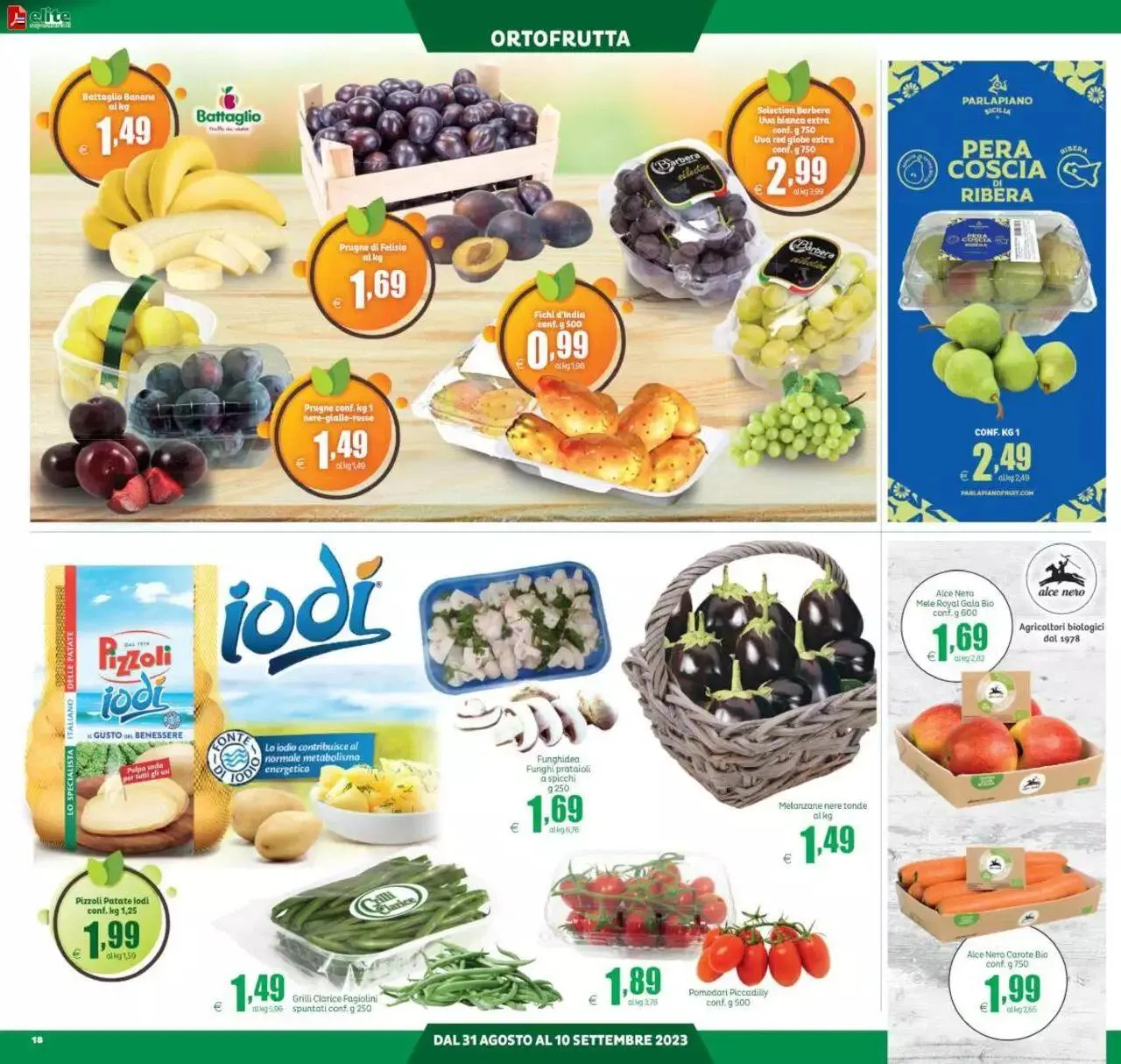 Volantino Elite Supermercati da 31 agosto a 10 settembre di 2023 - Pagina del volantino 18