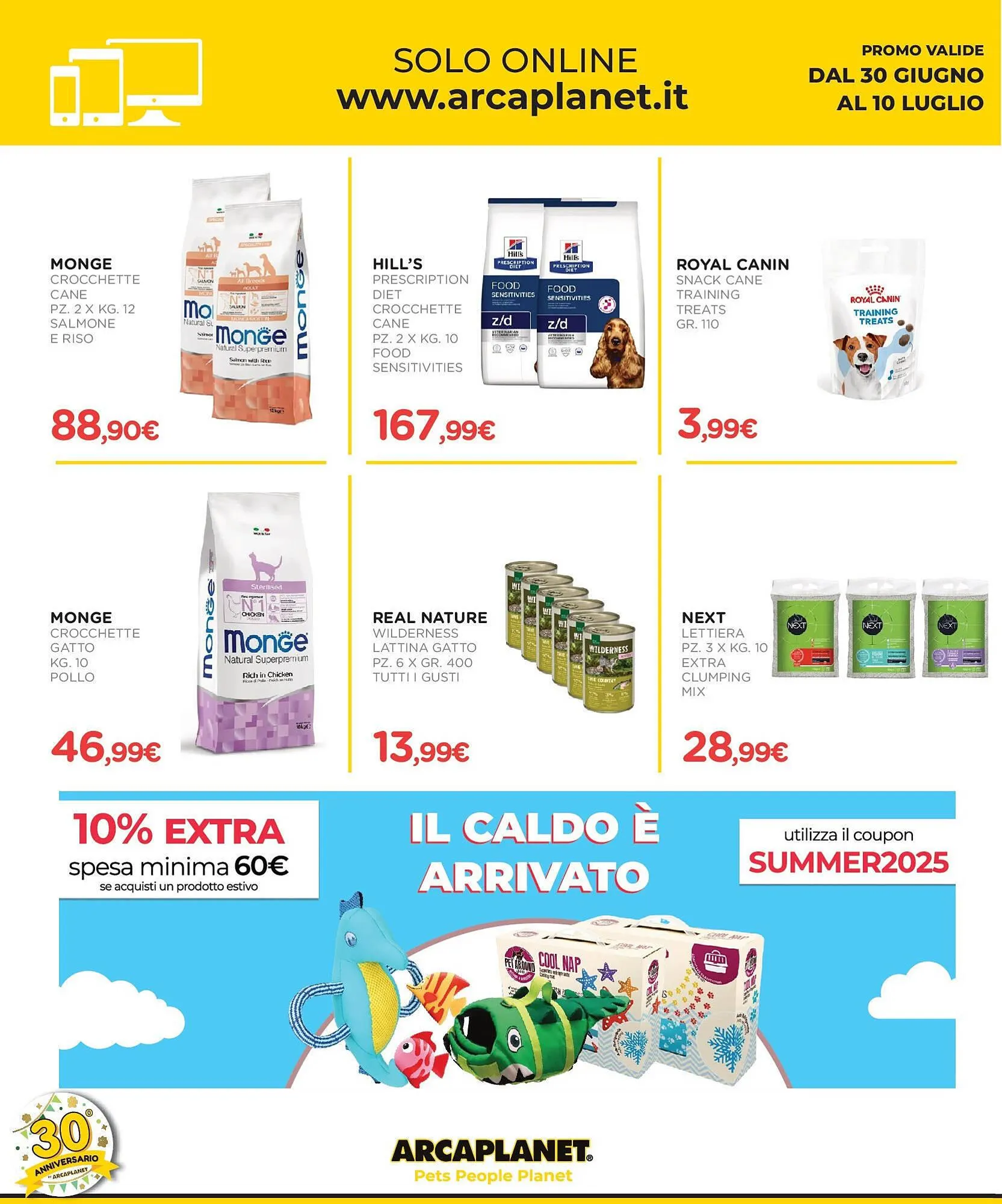 Volantino Arcaplanet da 30 giugno a 20 luglio di 2025 - Pagina del volantino 48