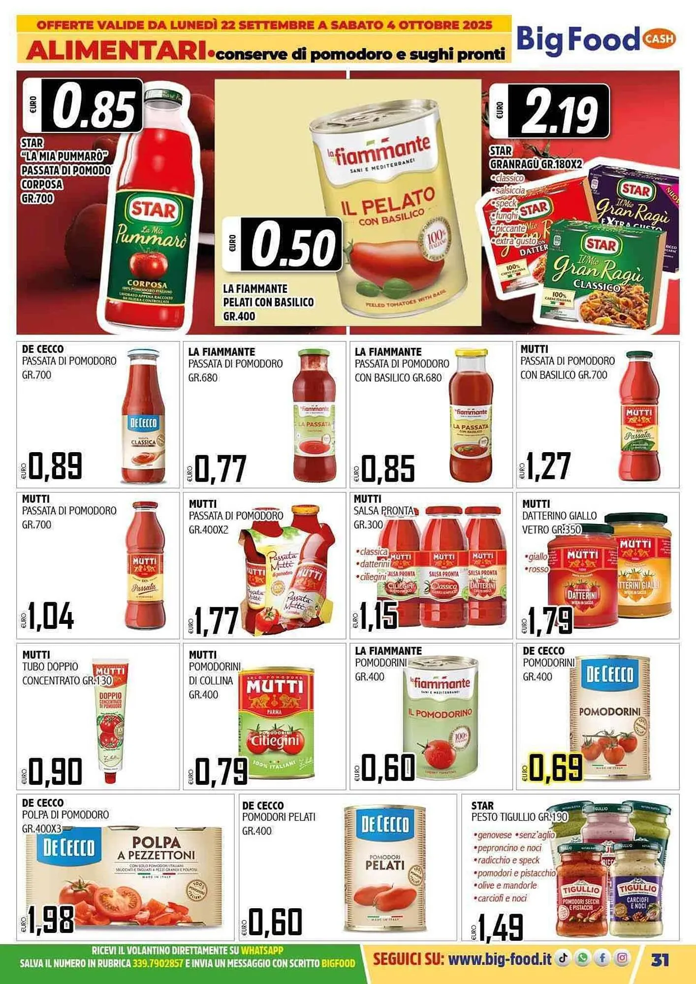 Volantino Big Food da 22 settembre a 4 ottobre di 2025 - Pagina del volantino 31