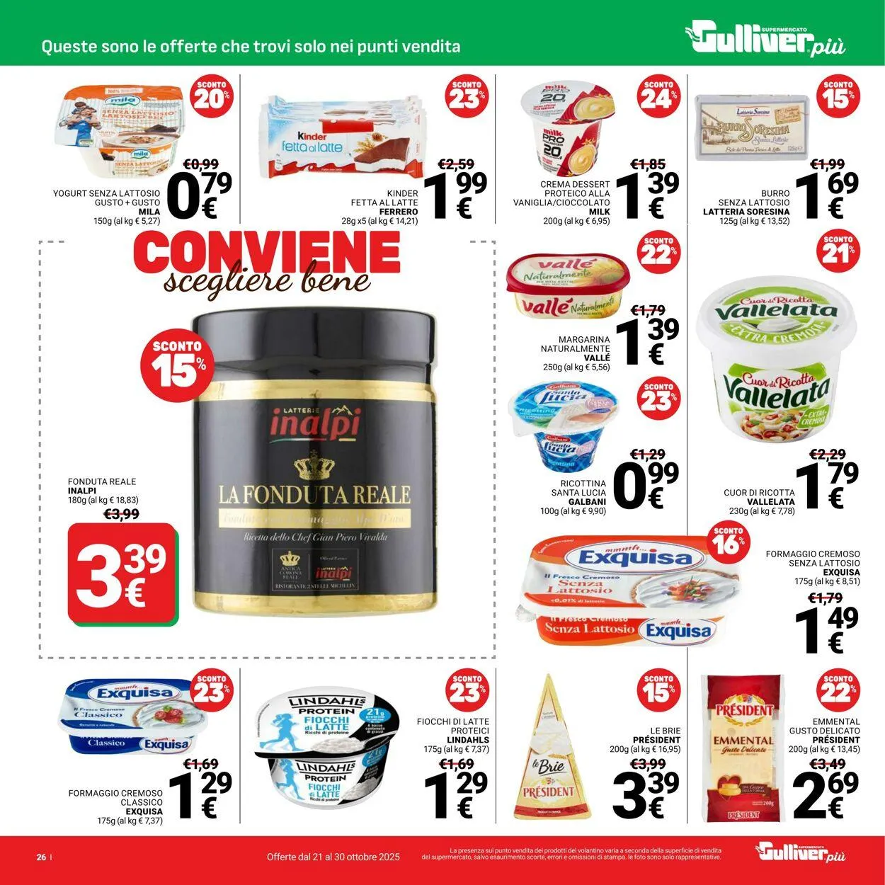 Gulliver Volantino attuale da 21 ottobre a 30 ottobre di 2025 - Pagina del volantino 26