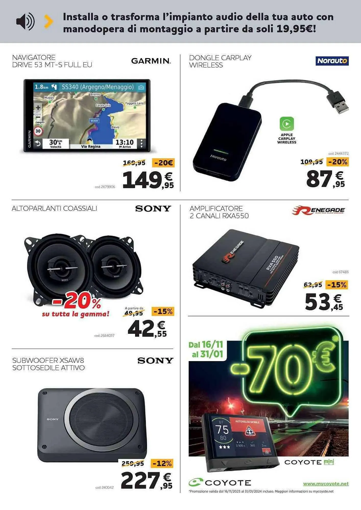 Volantino Norauto da 1 dicembre a 3 gennaio di 2024 - Pagina del volantino 11