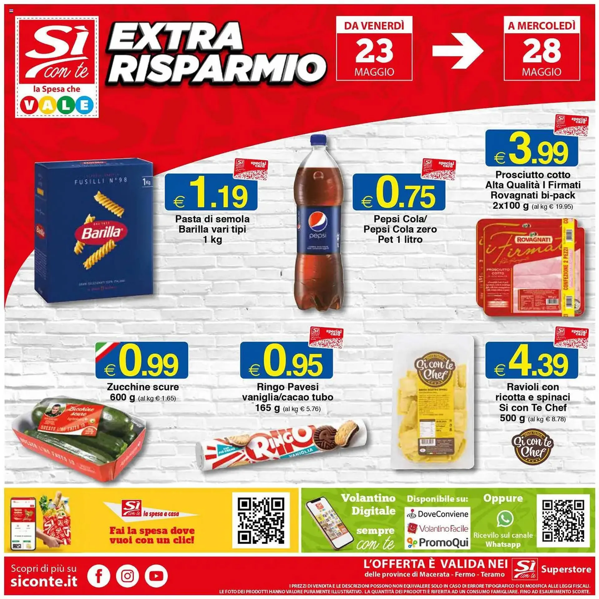 Volantino Sì con te - 1