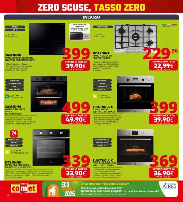 Zero scusa, tasso zero da Comet! da 3 aprile a 16 aprile di 2025 - Pagina del volantino 42