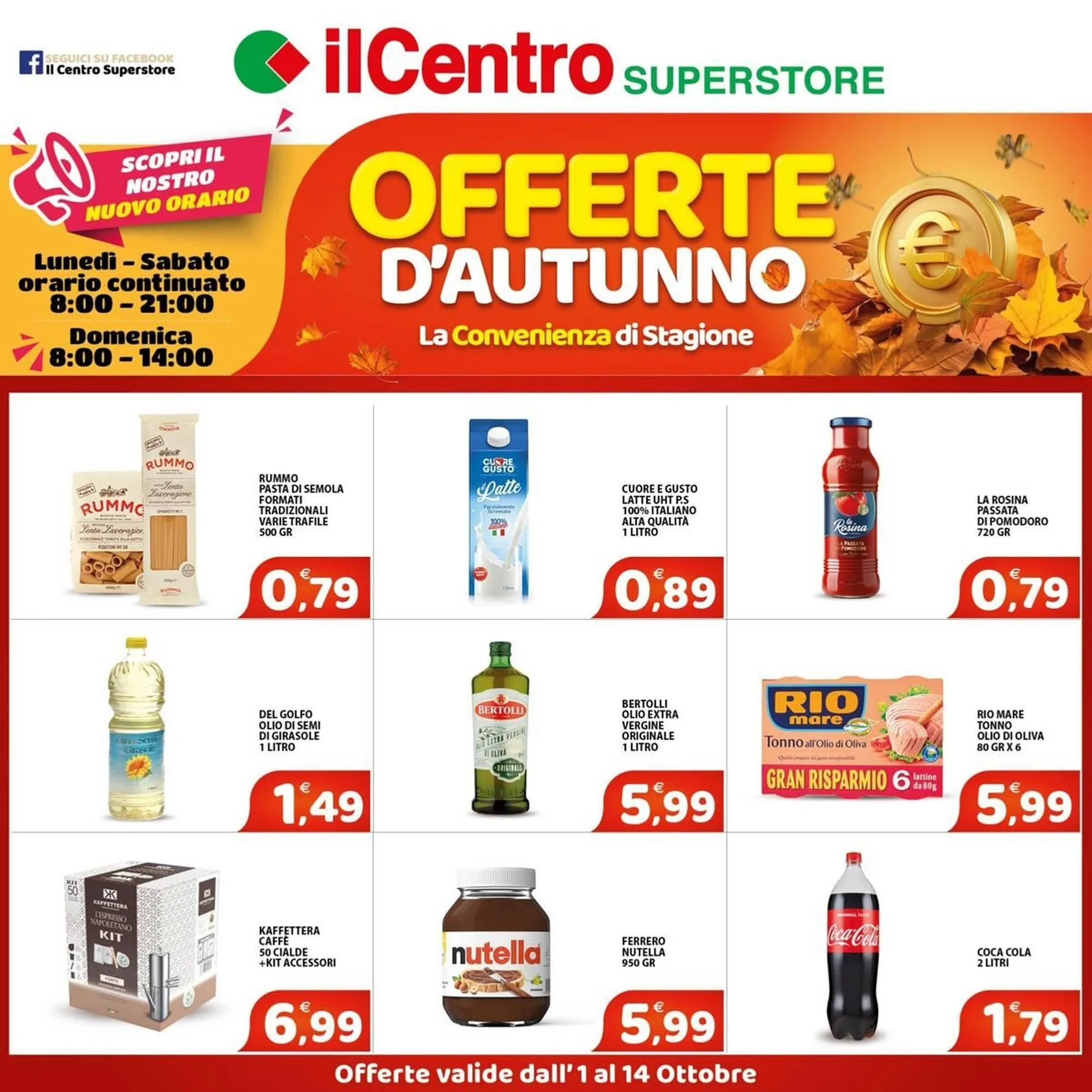 Volantino Il Centro Superstore da 1 ottobre a 14 ottobre di 2025 - Pagina del volantino 1