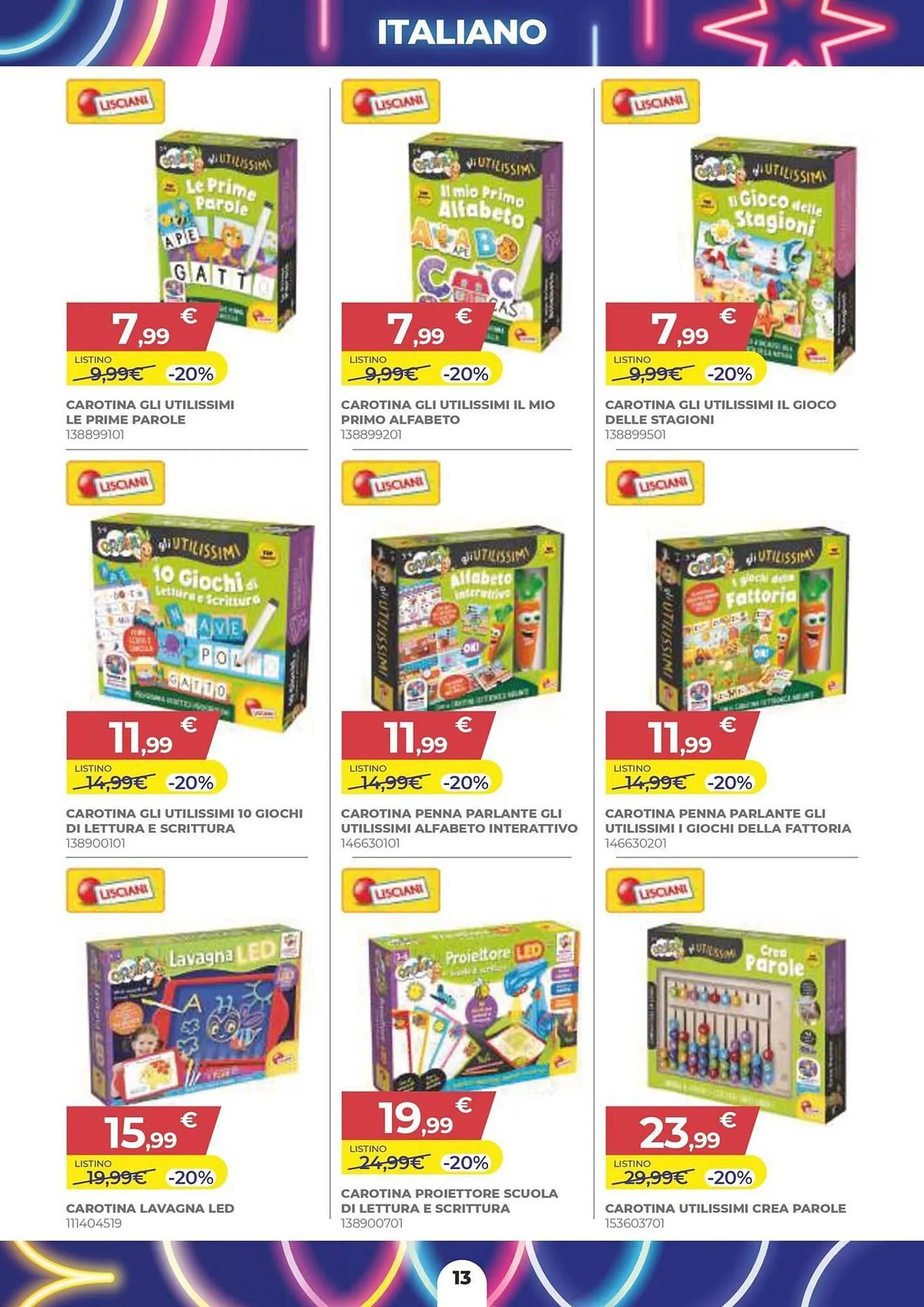 Volantino Toys Center da 28 agosto a 28 settembre di 2025 - Pagina del volantino 13