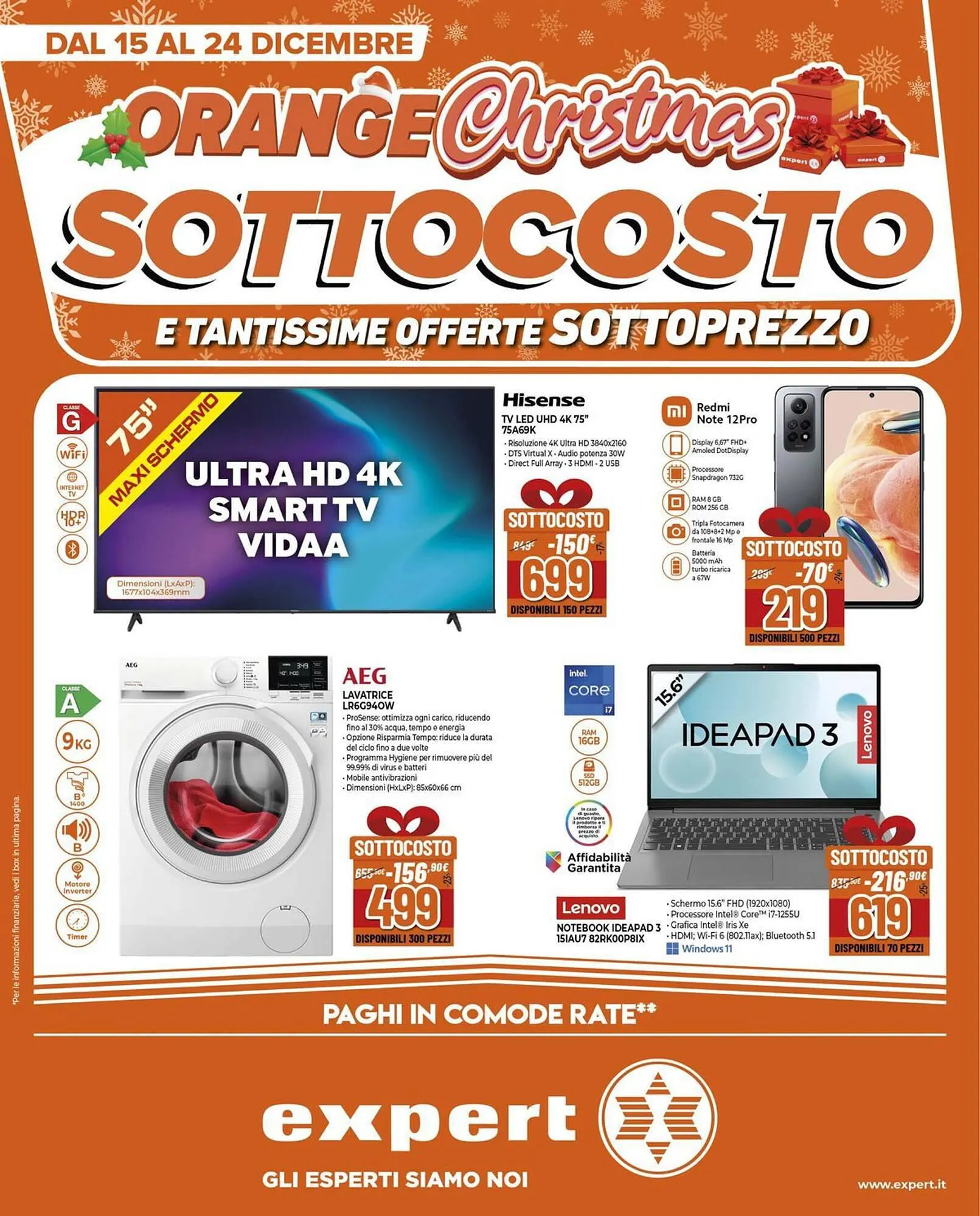 Volantino Expert da 15 dicembre a 24 dicembre di 2023 - Pagina del volantino 1